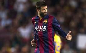 El defensa del Barcelona Gerard Piqué dice que si no conquistan la Champions League su favorito es el Chelsea. Foto AFP