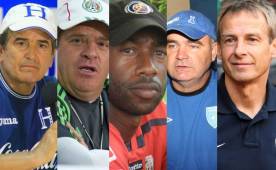 Jorge Luis Pinto, Miguel Herrera, Paulo Wanchope, Ivan Sopegno y Jurgen Klinsmann.
