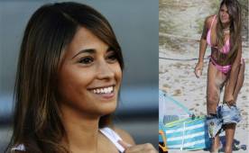 La hermosa pareja de Lionel Messi se ha robado la atención de todos con algunos de sus descuidos, sobre todo en la playa.