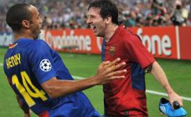 Thierry Henry compartió con Messi en su época como jugador del Barcelona.