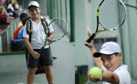 Este joven hondureño tiene un futuro prometedor como tenista.