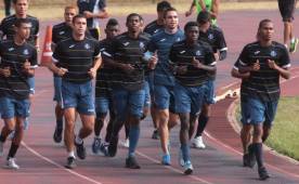 Sebastian Portigliatti entrenó normalmente con el resto de plantel de Motagua. (Foto: Ronal Aceituno)