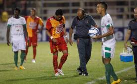 Ramón Núñez se lesionó en el arranque del partido ante Platense y deberá esperar hasta el lunes para conocer el alcance de la misma. Foto Melvin Cubas