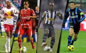 Los jugadores retirados, Thierry Henry, Rivaldo, Seedorf y Zanetti.