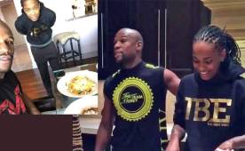 Mayweather presentó a su 'Chef Q' y no se anda con rodeos para gastar su dinero en una dieta que le ayude a vencer a Pacquiao. Foto Twitter