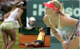 ¡Como nunca la has visto! Estos son los tremendos descuidos y agachadas de María Sharapova dentro y fuera del campo.