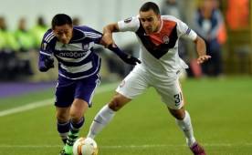 Andy Najar disputó los 90 minutos de la derrota de los suyos ante el equipo ucraniano.