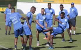 El entrenamiento de Honduras en la cancha del estadio Carlos Miranda. Fotos Juan Salgado.