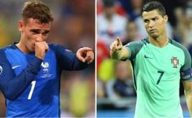 Griezmann y Cristiano Ronaldo fueron rivales en la pasada final de la Eurocopa.