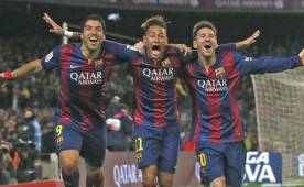 Luis Suárez, Neymar y Lionel Messi son las figuras del Barcelona.