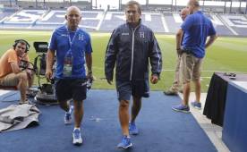Pinto reconoció la canchas del estadio de Kansas que se encuentra en óptimas condiciones.