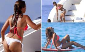 Antonella Roccuzzo está siendo olvidar a Messi de todos sus problemas en Ibiza donde se divierte al máximo.