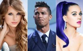Cristiano Ronaldo comparte el ranking en redes entre Taylor Swift y Katy Perry.