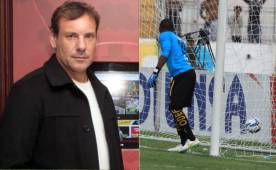 Carlos Prono tildó de 'falta de profesionalismo' la actitud de Luis 'Buba' López en penal del Olimpia en el Nacional. Foto DIEZ