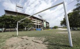 Fachada de la entrada principal al recinto. La limpieza y el orden regresan poco a poco.