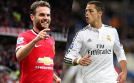 El español Juan Mata dice que le gustaría volver a tener al Chicharito Hernández en el Manchester United. Fotos AFP