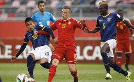 Ecuador se impuso ante Bélgica y selló su clasificación a octavos del Mundial Sub-17 como segundo del Grupo D. Foto AFP