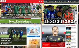 Prensa mexicana ya comenzó a calentar el juego ante Honduras el martes en el estadio Olímpico. Foto DIEZ