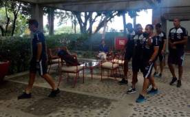 Los jugadores de la Selección Nacional de Honduras durante su estadía en el hotel Camino Real Sumiya de Cuernavaca, Morelos. Fotos cortesía La Unión de Morelos