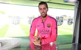 Busquets renovó contrato con el Barcelona.