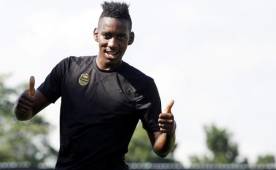 El delantero Bryan Róchez espera un clásico movido ante Olimpia el miércoles en el estadio Morazán. Foto DIEZ