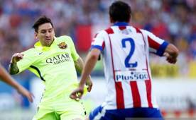 Diego Godín está acostumbrado a enfrentar a Messi con el Atlético de Madrid.