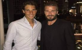 Rafael Nadal, aparece junto a David Beckham en Miami donde el tenista español se alista para el torneo de Miami.