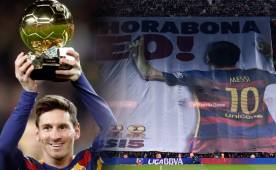 El crack del Barcelona, Lionel Messi, ofreció el trofeo obtenido a la afición previo al duelo ante el Athletic de Bilbao. Causó delirio y una ovación que dejó atónitos a todos.