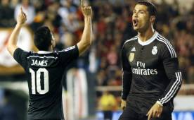 James y Cristiano anotaron en un difícil partido para Real Madrid.