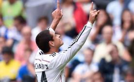 Chicharito Hernández podría arrancar hoy de titular con el Real Madrid.