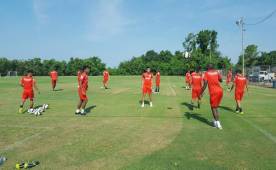 Olimpia madrugó a entrenar en New Orleans. (Fotos: Cortesía de Todo Sport)
