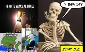 Los aficionados solo esperaron el final del partido para sacar los terribles memes tras la derrota del Marathón 1-0 frente al Vida y el empate sobre la hora de Motagua contra Juticalpa.