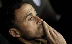 Luis Enrique explicó que no vio si Luis Suárez estaba en fuera de juego en la acción del gol del Barcelona ante Valencia. Foto AFP