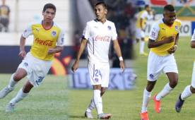 Carlos Pineda, Ariel Flores y Elmer Güity, tres jóvenes que suman minutos en el torneo Clausura.