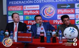 Rodolfo Villalobos presidente de la Fedefutbol compadeció frente a la prensa para explicar el camino a seguir tras la situación de Eduardo Li. (FEDEFUTBOL)