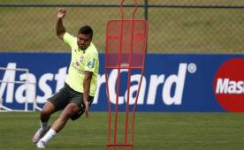 Casemiro durante un entrenamiento con la selección de Brasil.