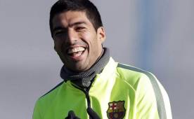 Luis Suárez durante el entrenamiento que el equipo azulgrana.