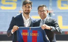 André Gomes ha sido presentado como nuevo jugador del Barcelona. Foto EFE.