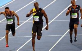 Gran victoria del corredor jamaicano Usain Bolt, en los 100 metros planos.