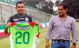 Guevara solo jugó un torneo con el Marathón y siete meses después de haber salido ha denunciado a los verdes por una deuda que asciende a 94 mil500 lempiras. Foto DIEZ