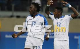 El festejo de Alberth Elis junto a Romell Quioto, héroes de Honduras ante Coreal del Sur en Río 2016. Foto Juan Salgado, enviado especial.
