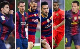Marc Bartra, Vermaelen, Aleix Vidal, Dani Alves, Douglas y Adriano podrían irse del Barcelona.