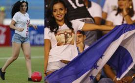 Las chicas catrachas adornaron el estadio Olímpico previo al duelo eliminatorio entre Honduras y El Salvador.