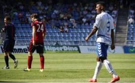 El Choco Lozano se gastó dos goles este domingo con Tenerife. Foto cortesía ElDorsal.com.