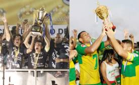 Social Sol y Honduras Progreso son los actuales monarcar de Primera y Segunda División de Honduras. Fotos DIEZ.