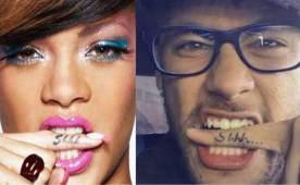 Ahora, Neymar se ha sumado al estilo que marcó Rihanna con un tatuaje en el dedo índice.