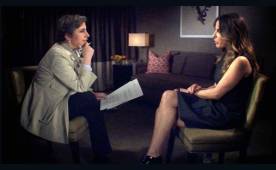 Carmen Aristegui en plena entrevista con Kate del Castillo. FOTO: Aristegui Noticias