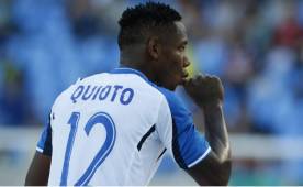 El delantero hondureño Romell Quioto anotó el primer gol de Honduras en los Juegos Olímpicos de Río de Janeiro en la victoria 3-2 sobre Argelia. Foto DIEZ: Juan Salgado
