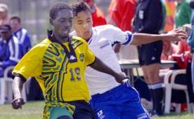 Honduras y Jamaica se enfrentaron en 1999 por los Juegos Panamericanos.
