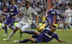 Fabio Coentrao entró de última hora en el 11 de Real Madrid por Marcelo (precaución).